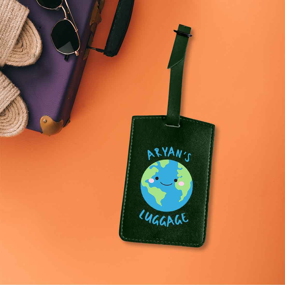 Customized Travel Tag for Kids with Name PU Leather Tags - Image 18