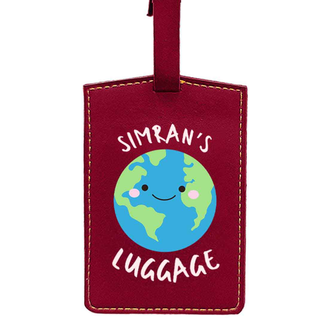 Customized Travel Tag for Kids with Name PU Leather Tags - Image 6