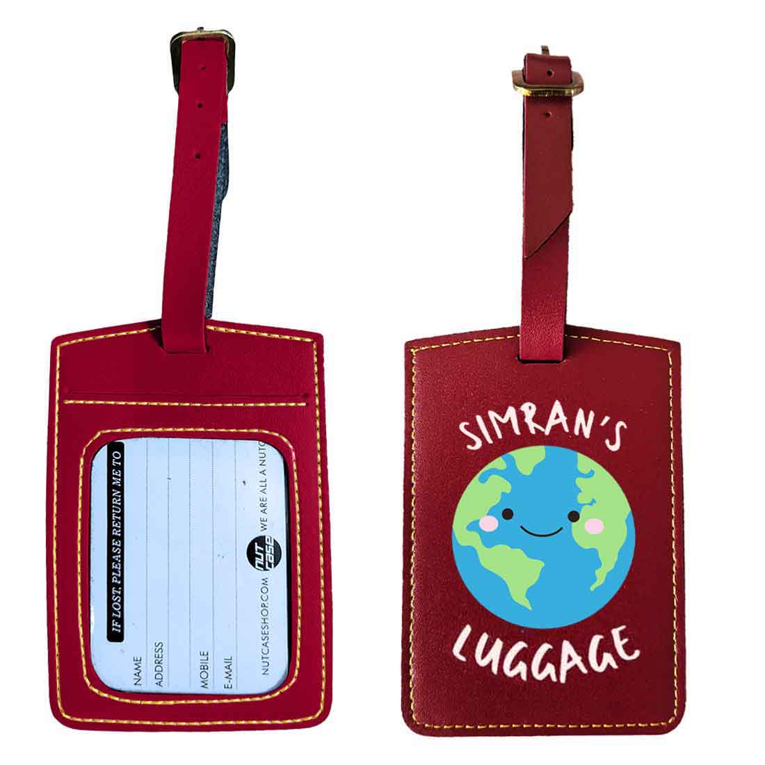 Customized Travel Tag for Kids with Name PU Leather Tags - Image 7