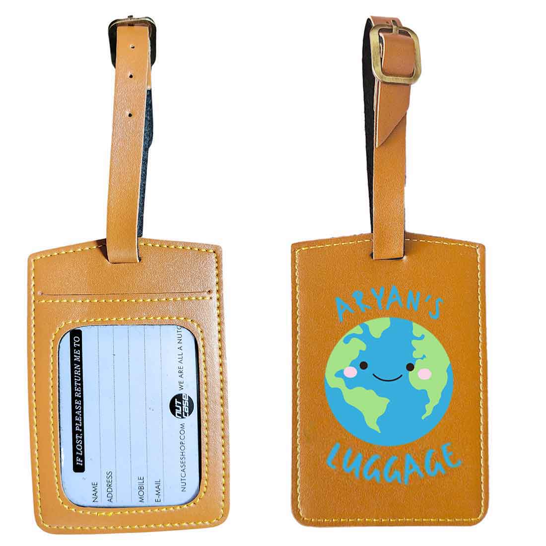 Customized Travel Tag for Kids with Name PU Leather Tags - Image 9