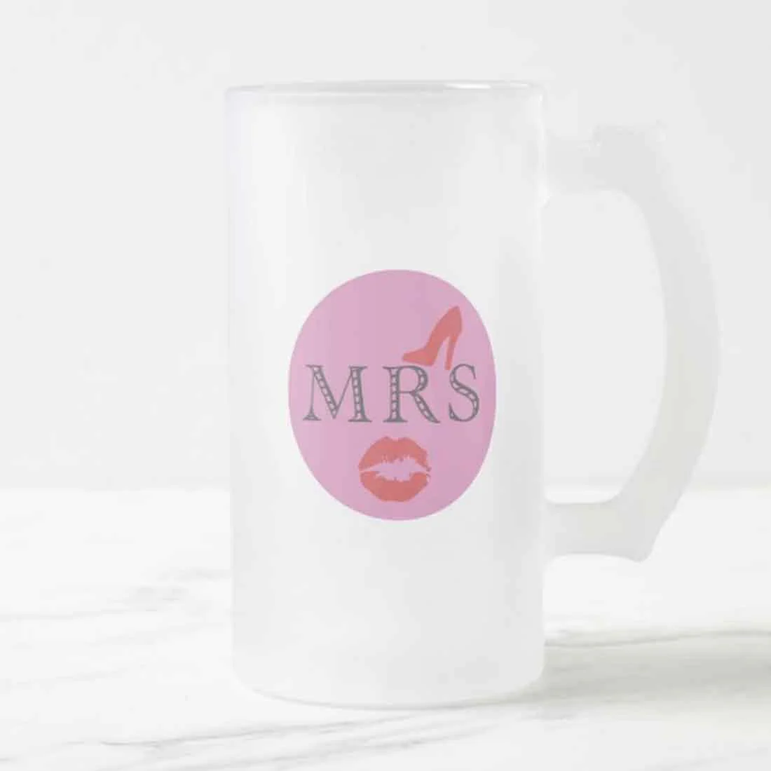 Branded 16oz Beer Glass  -  Mrs. - Image 4