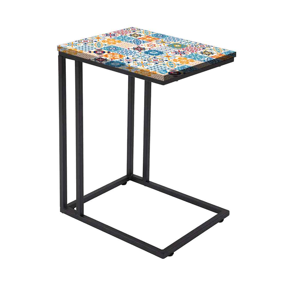 Designer C Shaped Living Room End Table for Sofa - Spanish - Image 2