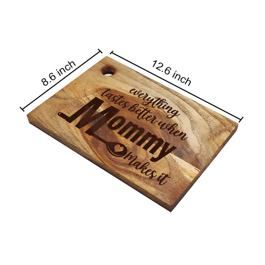 Mother s Day Gift for Mom Unique Engraved Cutting Board Vegetable Chopping Stand - Mommy - Image 5