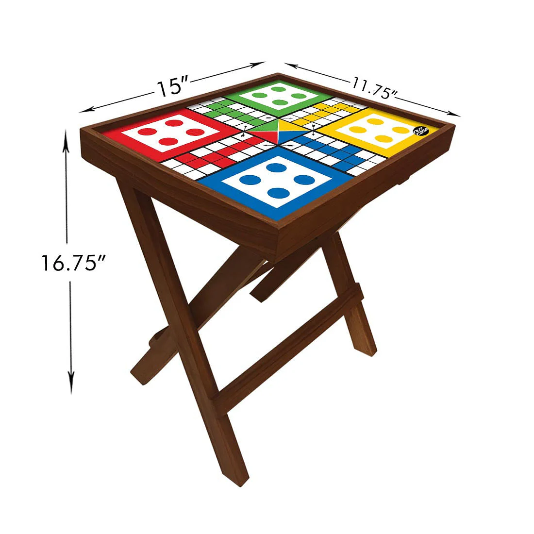 Ludo Coffee Table Folding for Home Bedroom - Teak Wood - Image 6