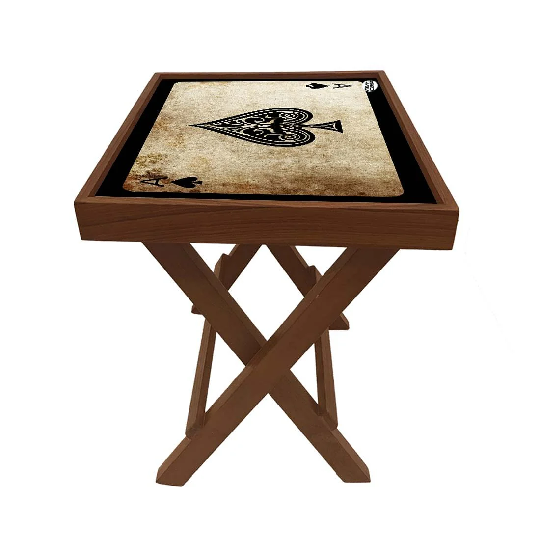Folding Side Table - Teak Wood - Ace - Image 5