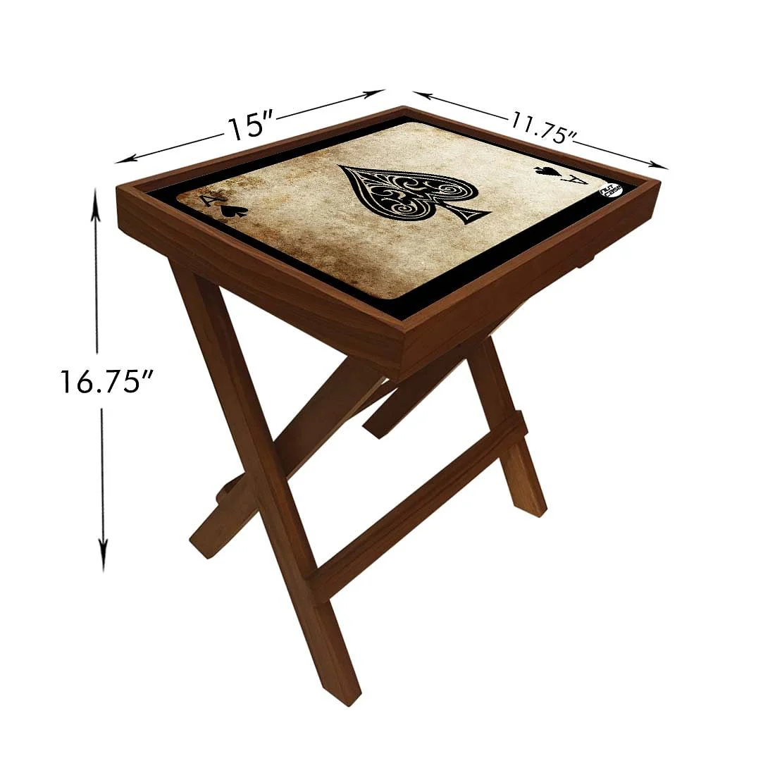 Folding Side Table - Teak Wood - Ace - Image 6