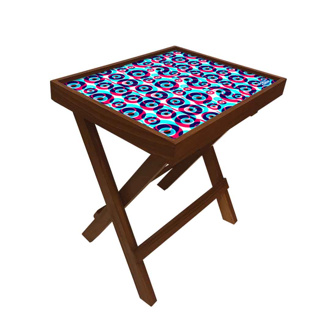 Foldable Wooden Side Table for Living Room Sofa Bedroom - Evil Eye Protector - Image 8