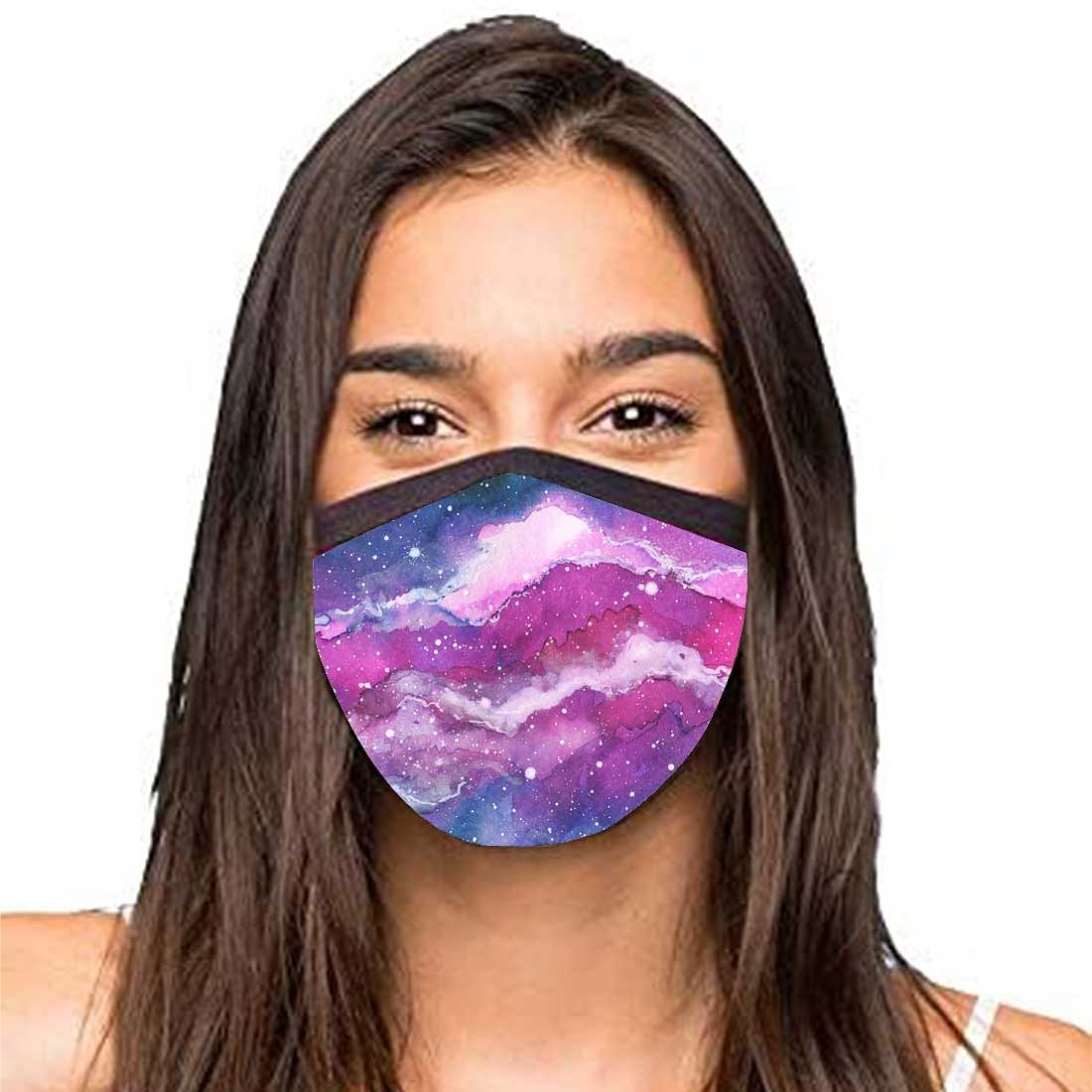Face Masks Reusable Washable Set Of 2 -Spacewatercolor - Image 2