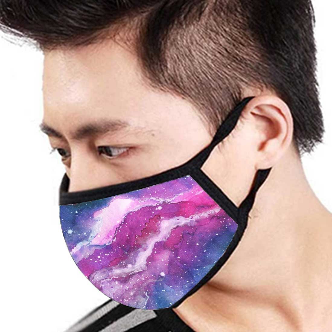 Face Masks Reusable Washable Set Of 2 -Spacewatercolor - Image 3