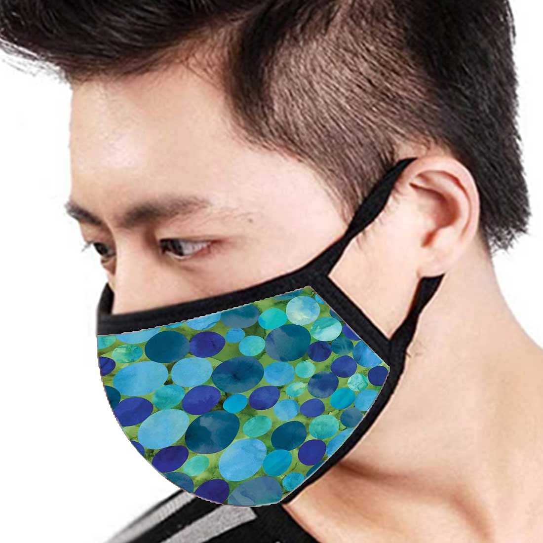 Face Masks Reusable Washable Set Of 2 -Blue_Confetti - Image 3