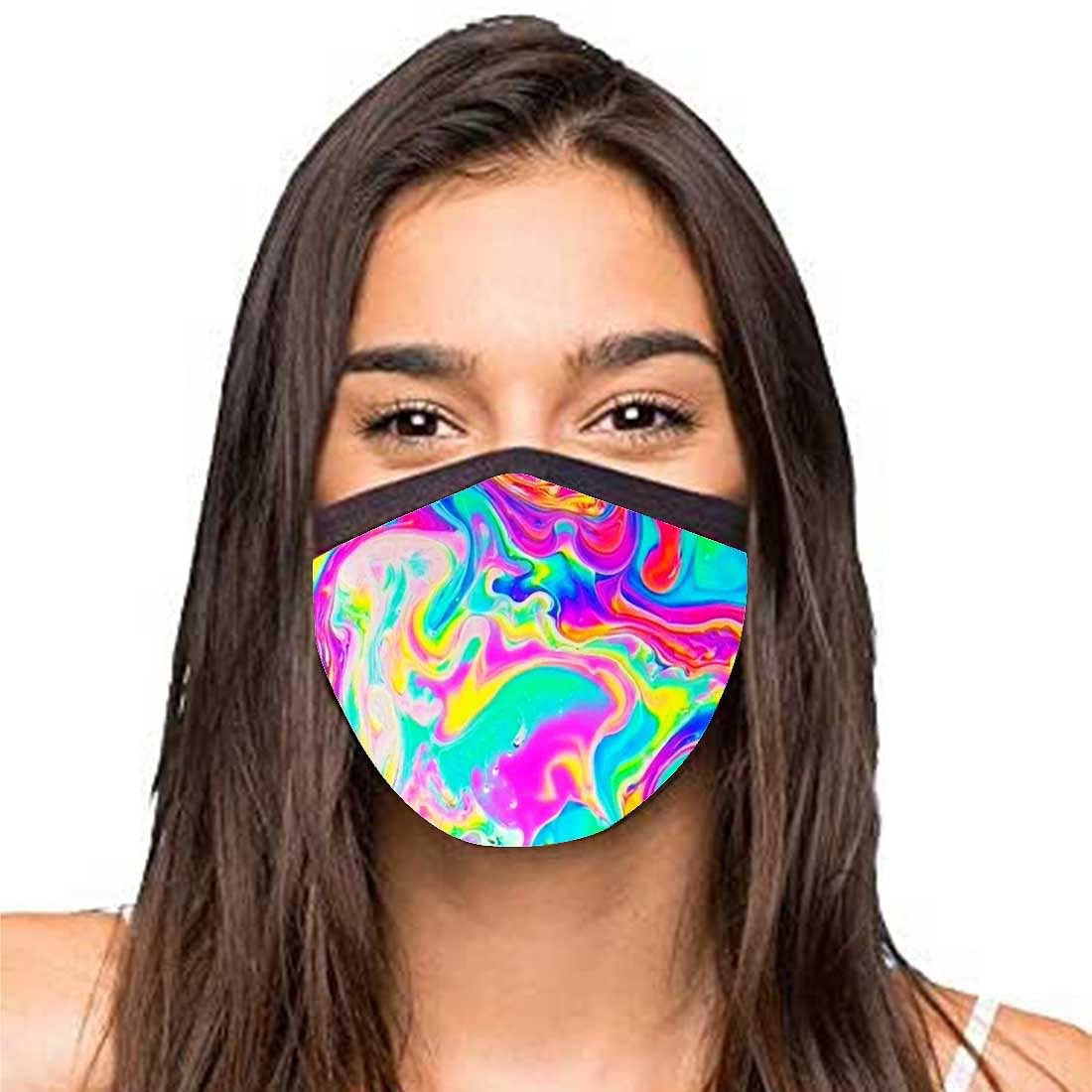 Face Masks Reusable Washable Set Of 2 -Oil_watercolor - Image 2