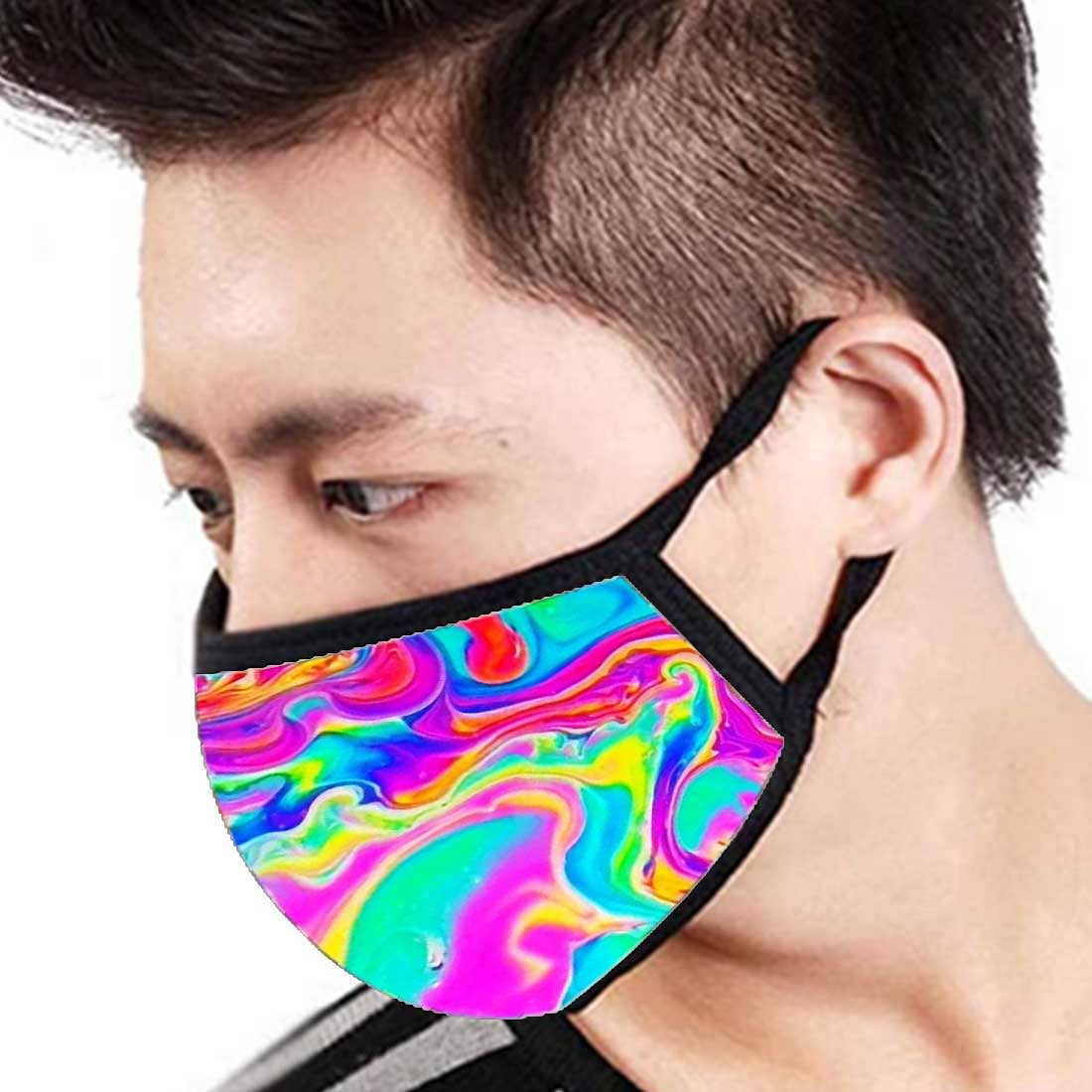 Face Masks Reusable Washable Set Of 2 -Oil_watercolor - Image 3