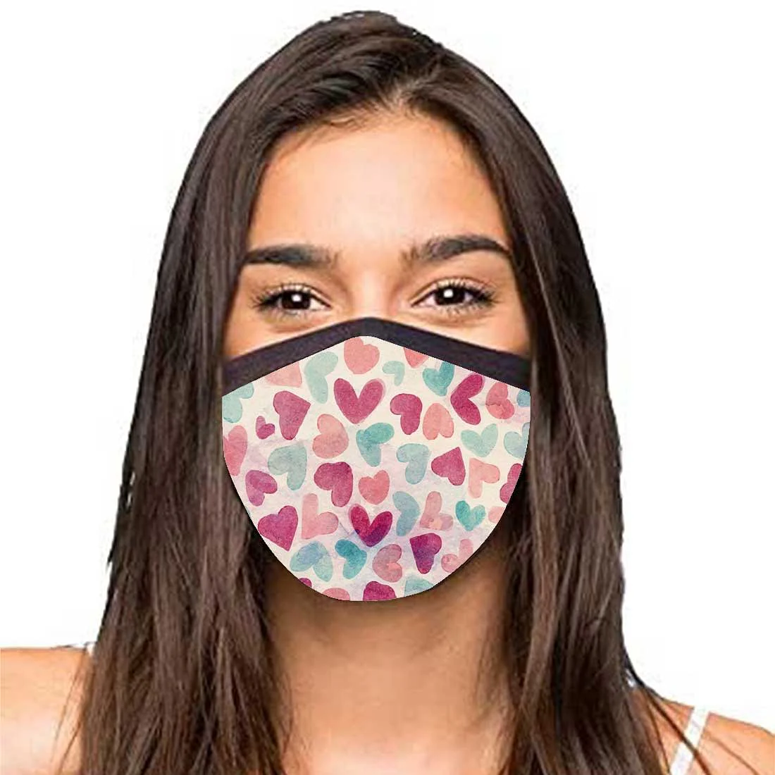 Face Masks Reusable Washable Set Of 2 -Heart - Image 2