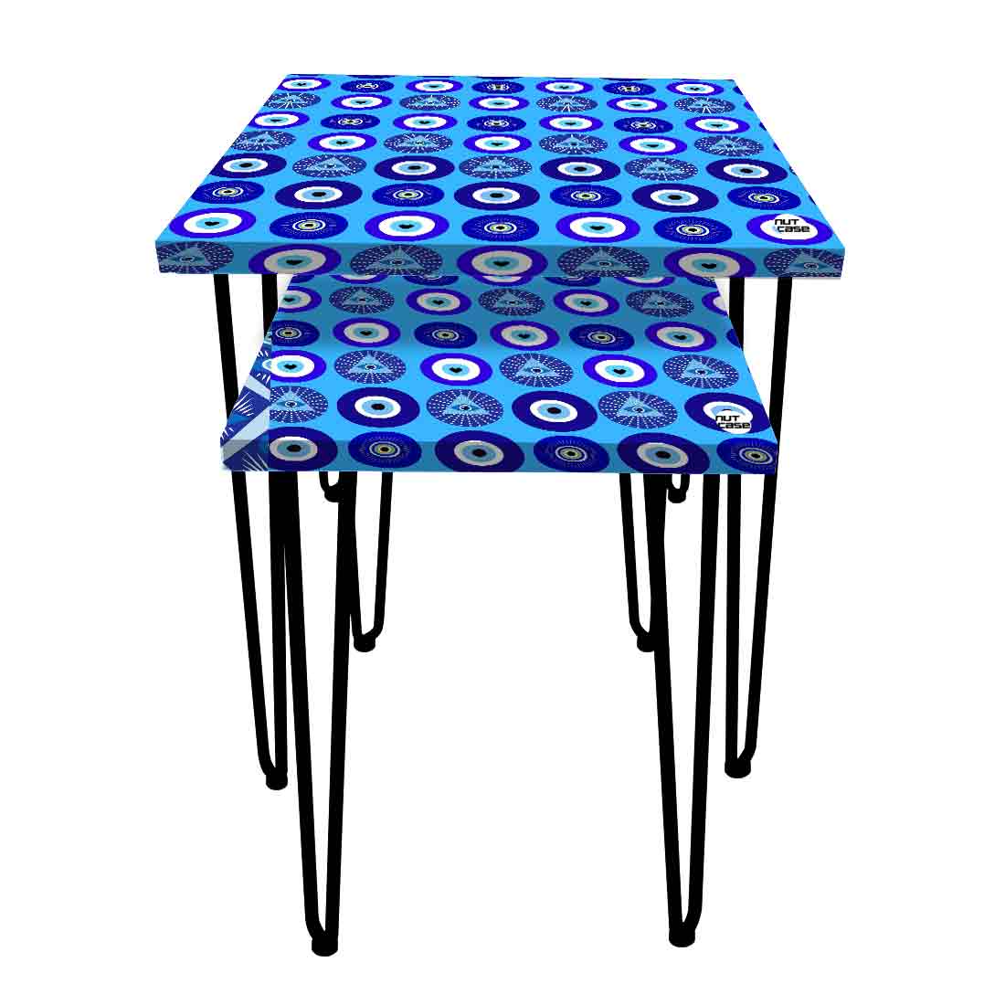 Nesting Tables Set Of 2 Nest of Table for Home Decor - Evil Eye Protector - Image 6