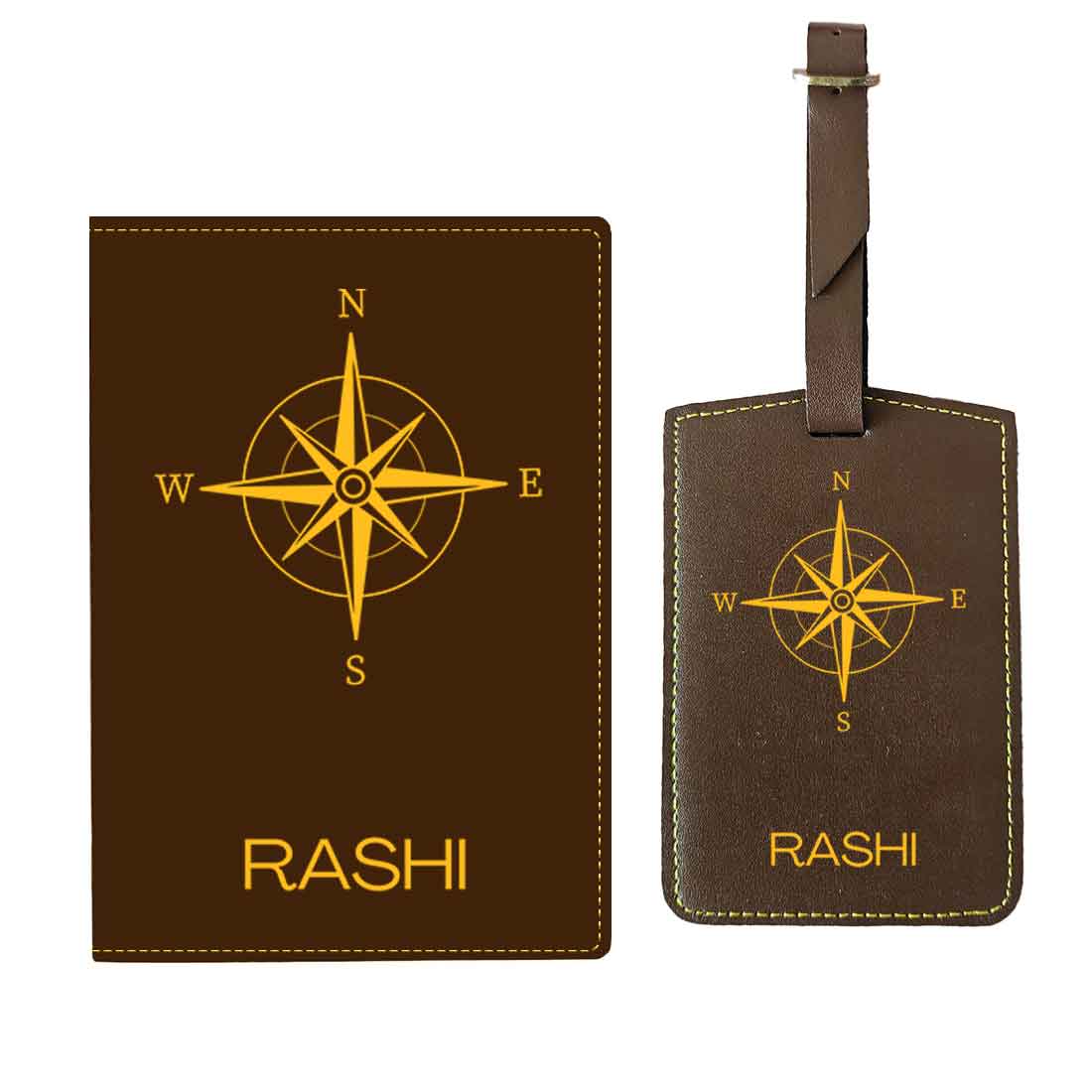 Designer Passport Cover Customized PU Leather Passport Cover and Luggage Tag Set - Image 10