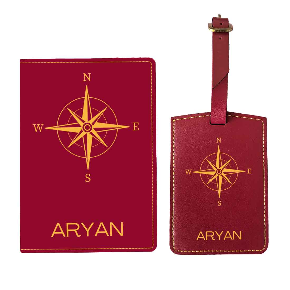 Designer Passport Cover Customized PU Leather Passport Cover and Luggage Tag Set - Image 15