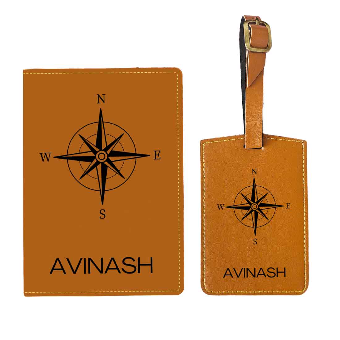 Designer Passport Cover Customized PU Leather Passport Cover and Luggage Tag Set - Image 17