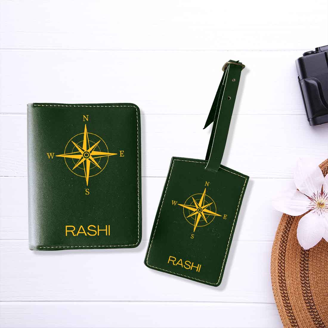 Designer Passport Cover Customized PU Leather Passport Cover and Luggage Tag Set - Image 3