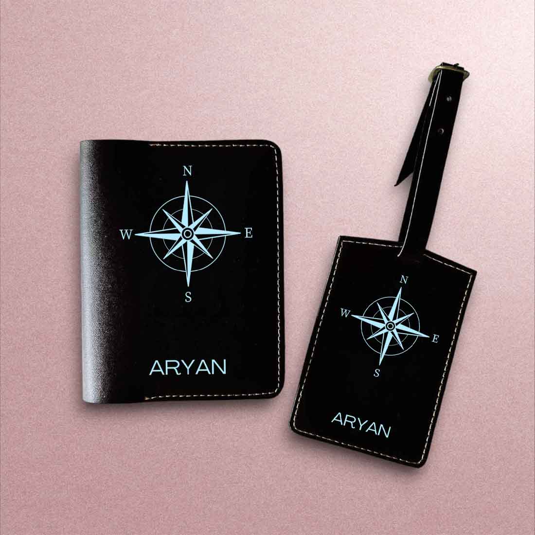 Designer Passport Cover Customized PU Leather Passport Cover and Luggage Tag Set - Image 7