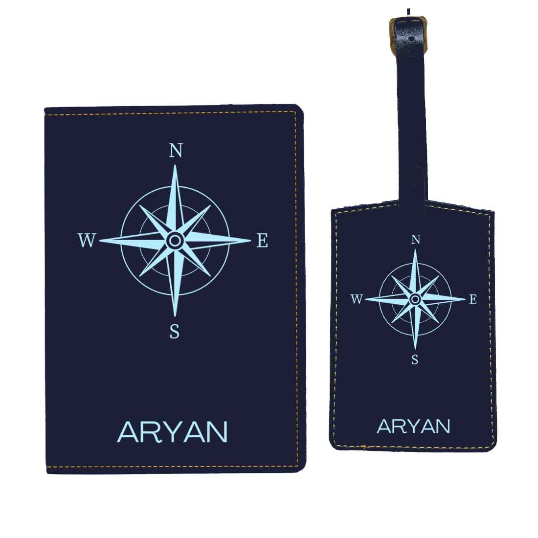 Designer Passport Cover Customized PU Leather Passport Cover and Luggage Tag Set - Image 9