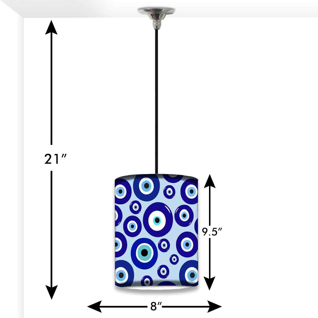 Designer Ceiling Hanging Pendant Lamp for Living Room - Evil Eye Protector - Image 9