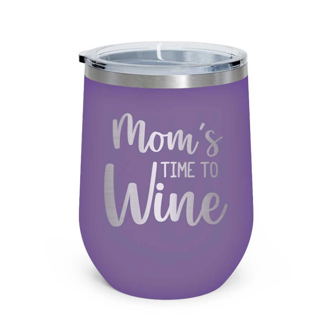 Designer Steel Travel Coffee Flask Mug With Lid Gift for Mothers Day Gifts - Mom's Time To Wine - Image 14