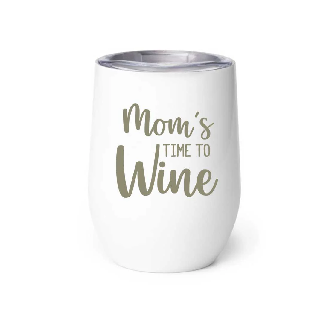 Designer Steel Travel Coffee Flask Mug With Lid Gift for Mothers Day Gifts - Mom's Time To Wine - Image 29