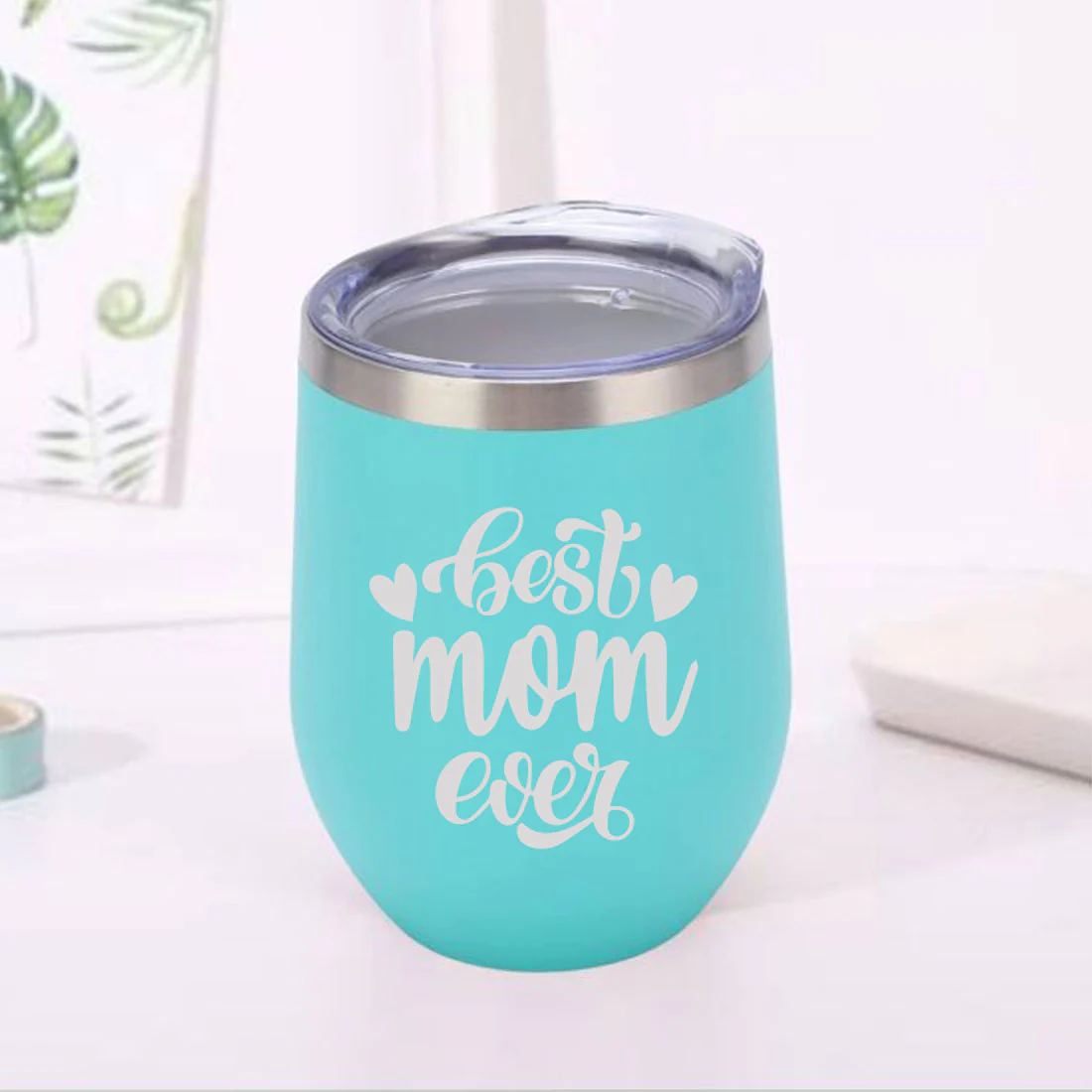 Designer Travel Coffee Mug With Lid Gift for Mom Mothers Day Gifts - Best Mom Ever - Image 4