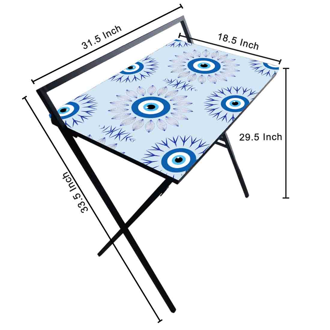 Designer Folding Study Table for Laptop Computer Desk - Evil Eye Protector - Image 17