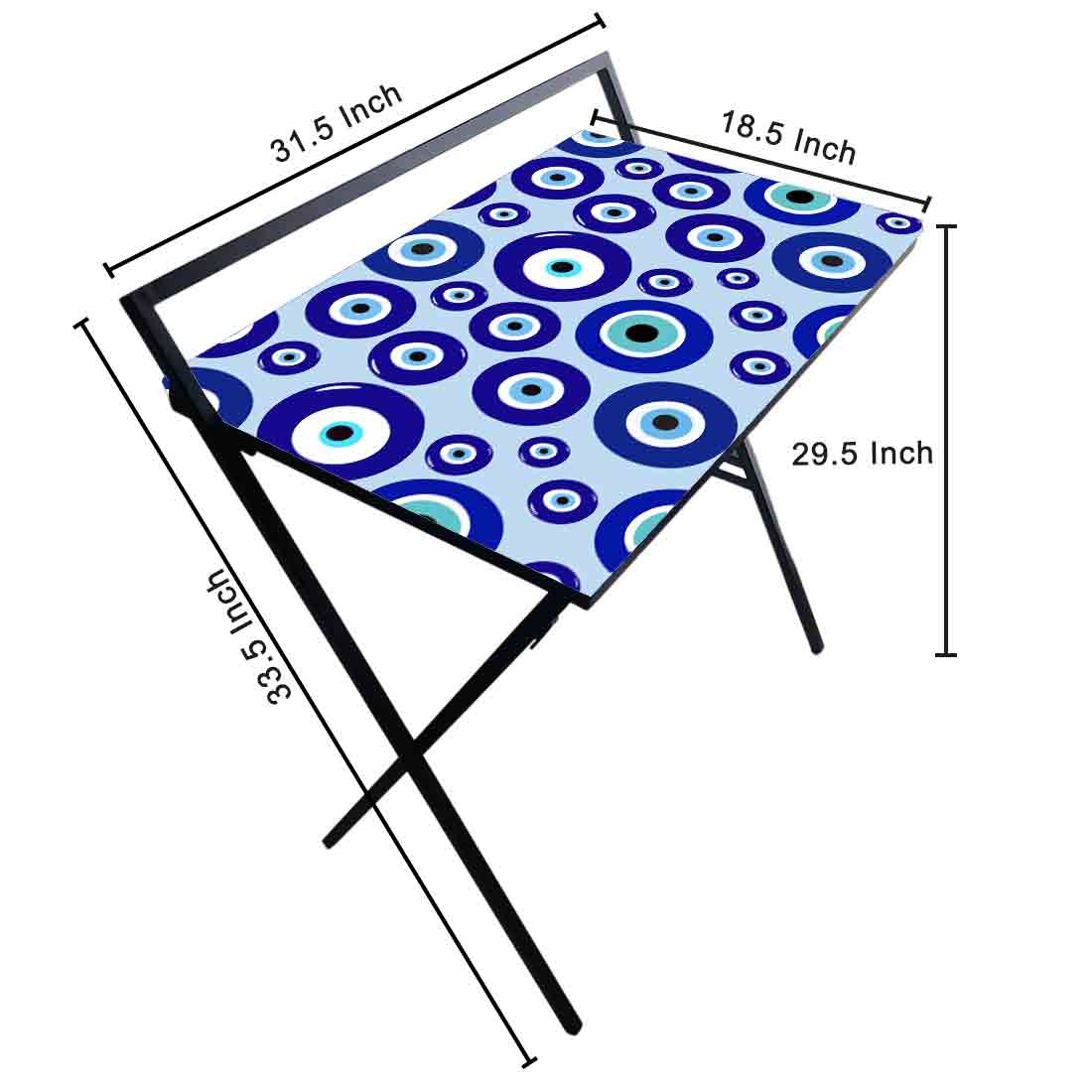 Designer Folding Study Table for Laptop Computer Desk - Evil Eye Protector - Image 18