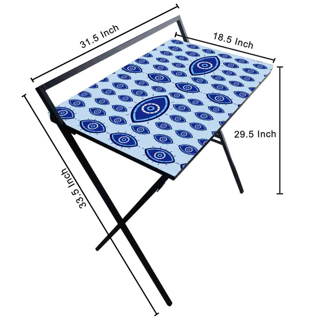 Designer Folding Study Table for Laptop Computer Desk - Evil Eye Protector - Image 19