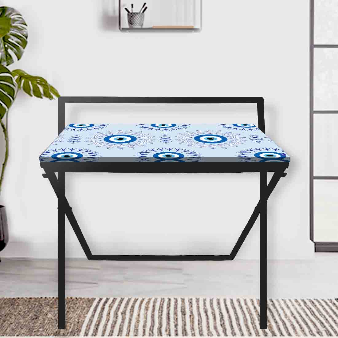 Designer Folding Study Table for Laptop Computer Desk - Evil Eye Protector - Image 3