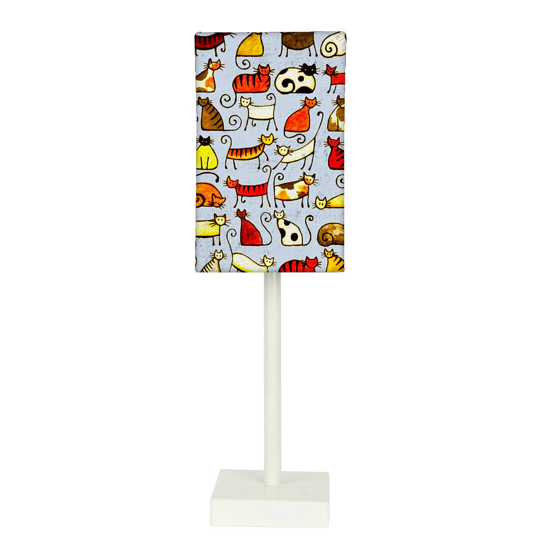 Tall Table Lamp For Living Rooms - Cat Doodles
