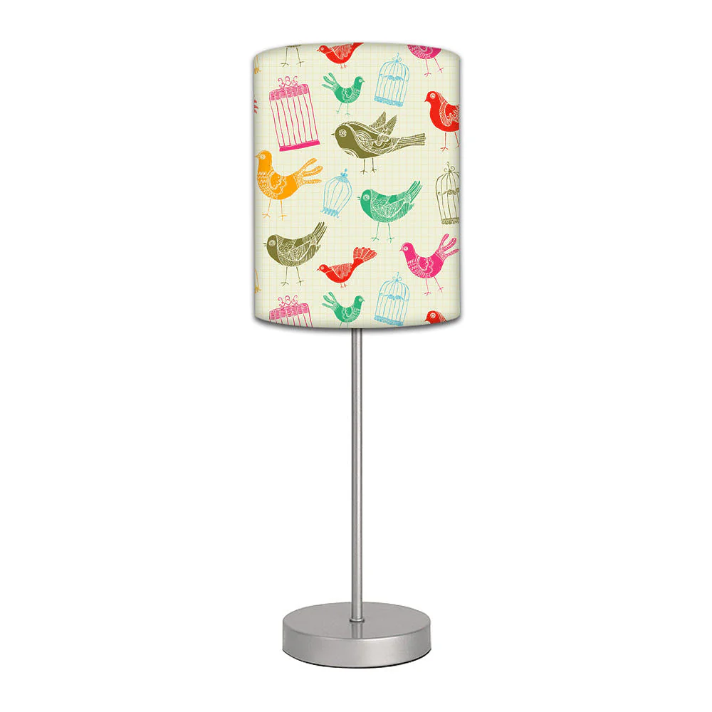 Stainless Steel Table Lamp For Living Room Bedroom -   Vintage Cages & Birds - Image 2