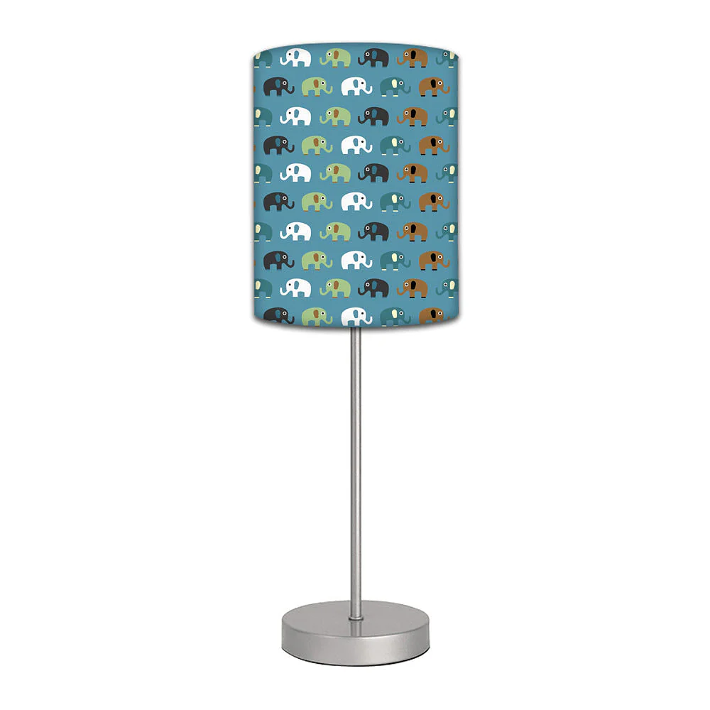 Stainless Steel Table Lamp For Living Room Bedroom - Elephant (Blue)