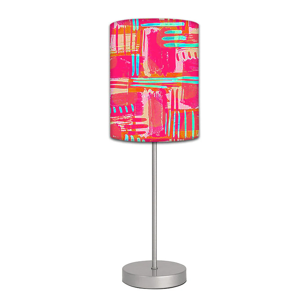 Stainless Steel Table Lamp For Living Room Bedroom - Pattern Pink