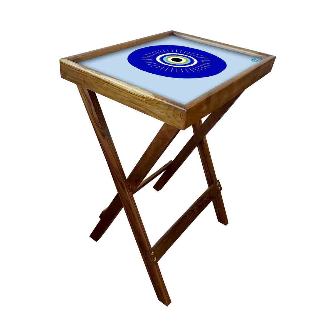 Folding TV Tray Table for Living Room Bedroom Side Tables - Evil Eye Protector - Image 15