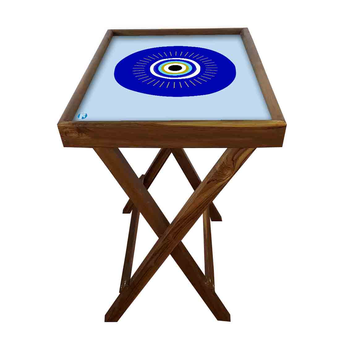 Folding TV Tray Table for Living Room Bedroom Side Tables - Evil Eye Protector - Image 16