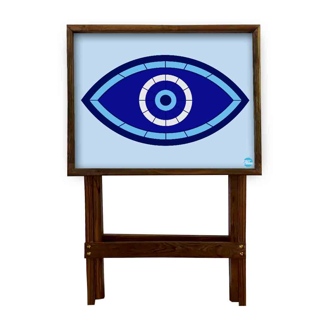 Foldable Living Room Tray Table Serving Corner Rack - Evil Eye Protector - Image 5