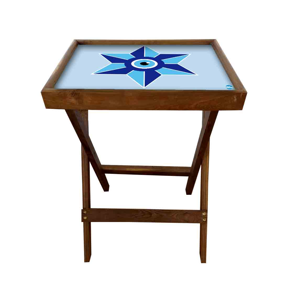 Foldable Side Table for TV Tray Tables Living Room  - Evil Eye Protector - Image 19
