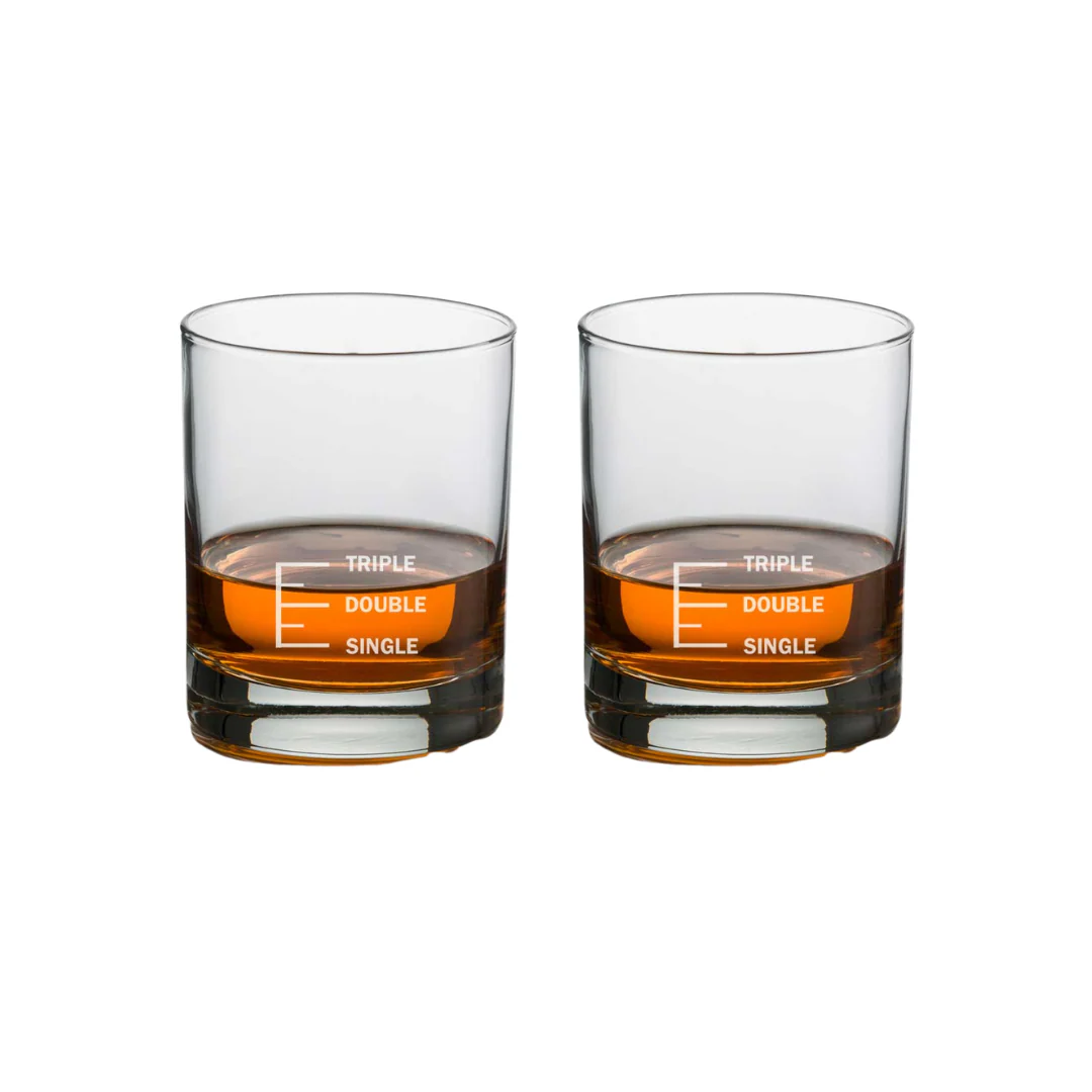 Whiskey Glasses Liquor Glass-  Anniversary Birthday Gift Funny Gifts for Husband Bf - SINGLE DOUBLE TRIPLE - Image 11
