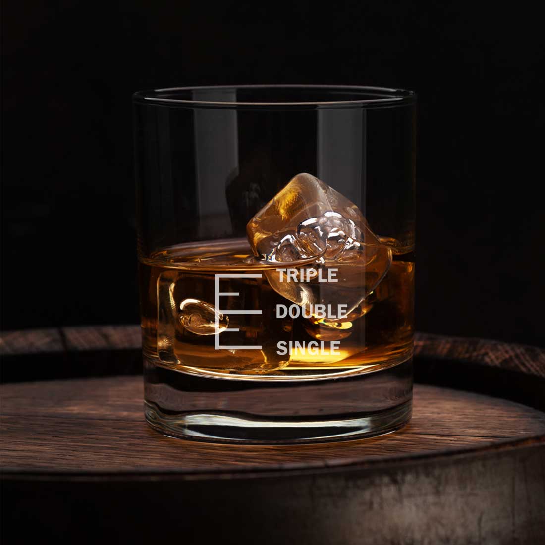 Whiskey Glasses Liquor Glass-  Anniversary Birthday Gift Funny Gifts for Husband Bf - SINGLE DOUBLE TRIPLE - Image 3