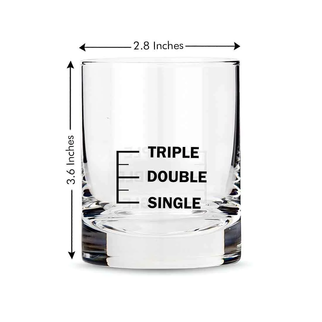 Whiskey Glasses Liquor Glass-  Anniversary Birthday Gift Funny Gifts for Husband Bf - SINGLE DOUBLE TRIPLE - Image 6