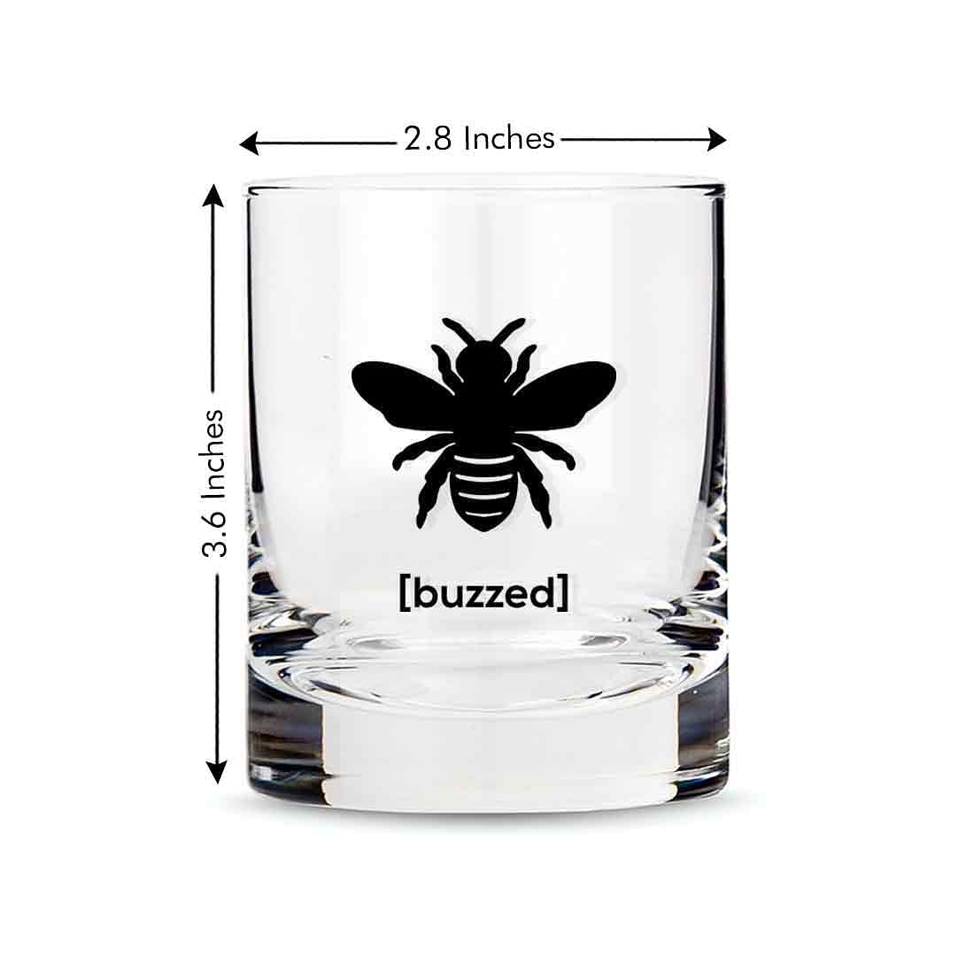 Whiskey Glasses Liquor Glass-  Anniversary Birthday Gift Funny Gifts for Husband Bf - BUZZED - Image 3