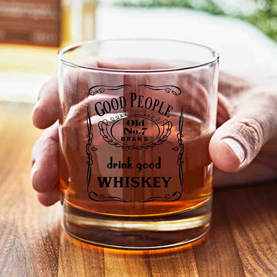 Whiskey Glasses Liquor Glass - Anniversary Birthday Gift Funny Gifts for Husband Bf - DRINK GOOD WHISKY - Image 3