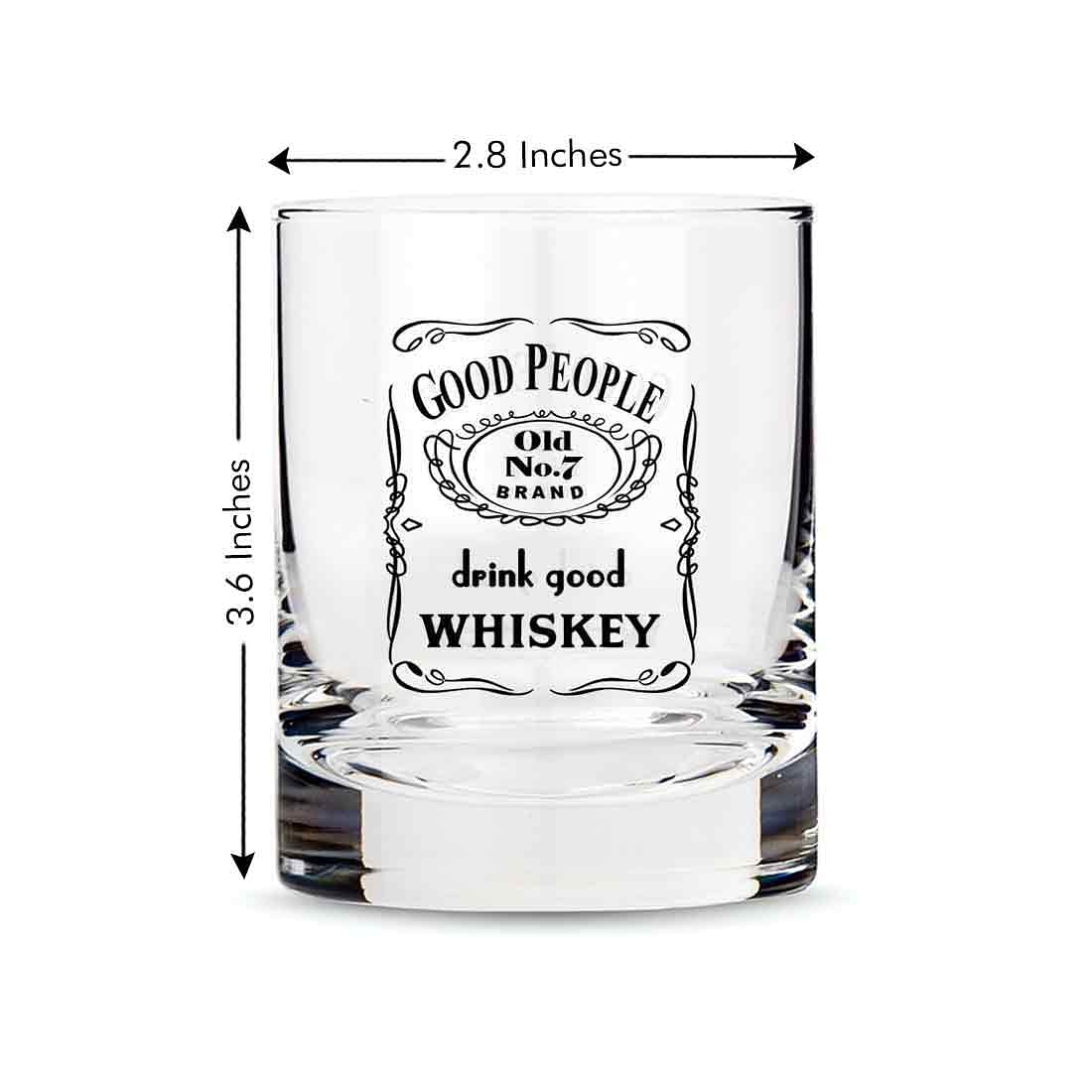 Whiskey Glasses Liquor Glass - Anniversary Birthday Gift Funny Gifts for Husband Bf - DRINK GOOD WHISKY - Image 4