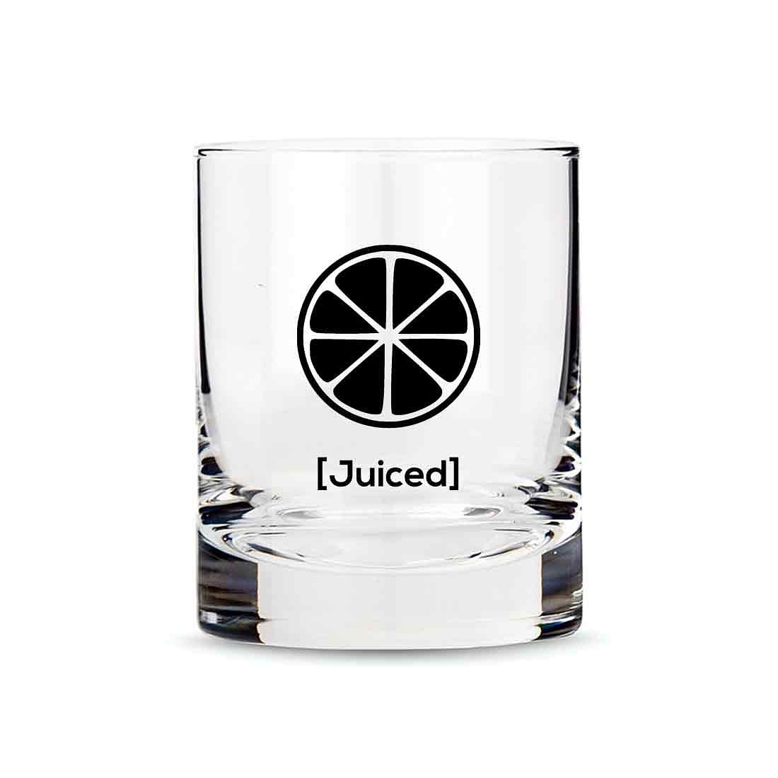 Whiskey Glasses Liquor Glass- Anniversary Birthday Gift Funny Gifts for Husband Bf - JUICED