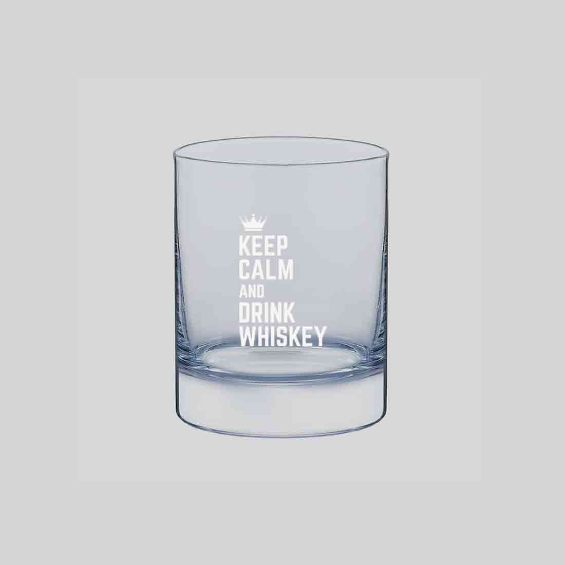 Whiskey Glasses Liquor Glass-  Anniversary Birthday Gift Funny Gifts for Husband Bf - KEEP CALM AND DRINK WHISKY - Image 4