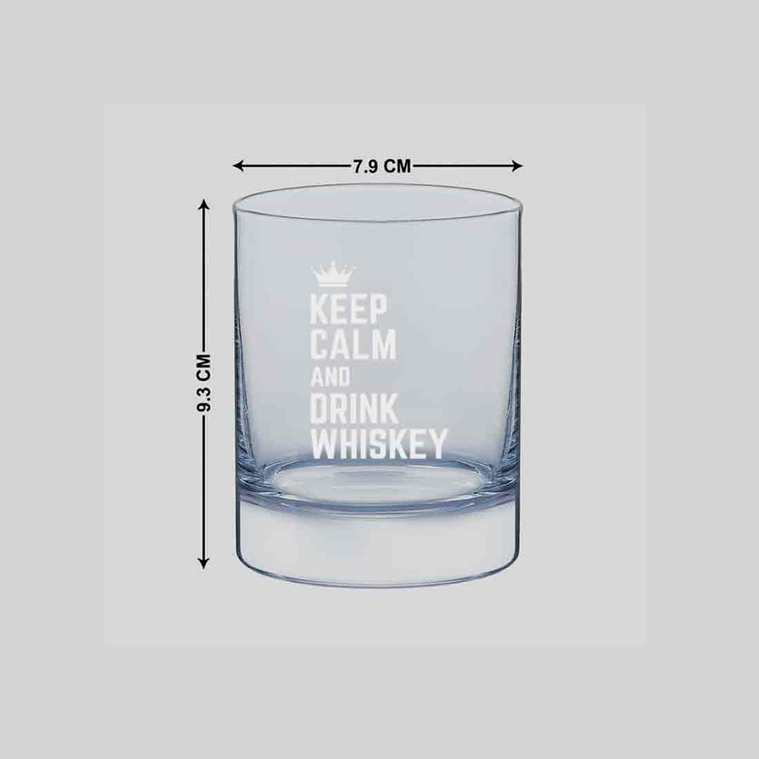 Whiskey Glasses Liquor Glass-  Anniversary Birthday Gift Funny Gifts for Husband Bf - KEEP CALM AND DRINK WHISKY - Image 5