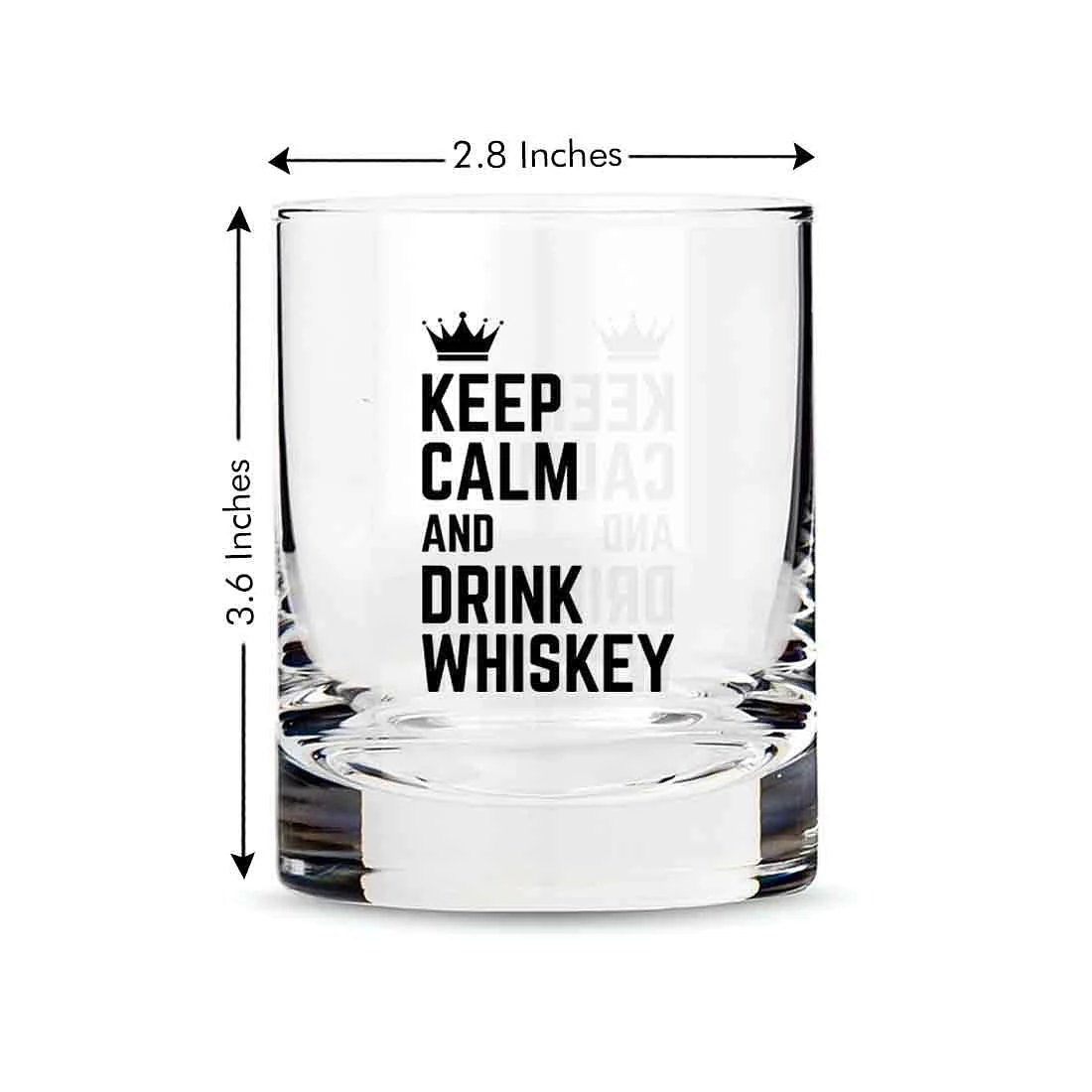 Whiskey Glasses Liquor Glass-  Anniversary Birthday Gift Funny Gifts for Husband Bf - KEEP CALM AND DRINK WHISKY - Image 8
